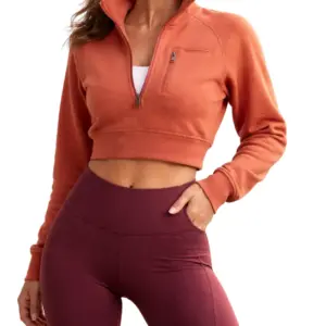 Women’s Seamless High-Waist Yoga Set – Crop Jacket & Leggings (2PCS)