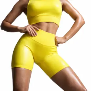 Women’s Compression Workout Shorts Set – Seamless Gym Activewear (2PCS)