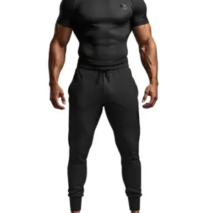 Compression T-Shirt & Jogger Set – Fitness Tracksuit (2PCS)
