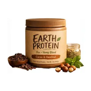 Earth Protein – Organic Plant-Based Protein Powder (Pea & Hemp Blend, 1KG)