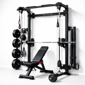 Marcy SM-4033 Smith Machine with Linear Bearings and Weight Storage